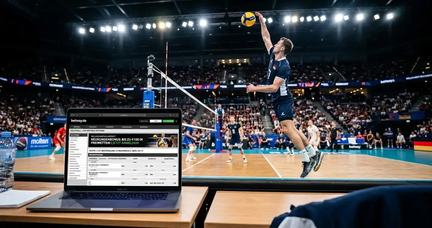 Betway Volleyball Bonus Willkommensangebot und Live-Wetten Test 2026 für deutsche Spieler