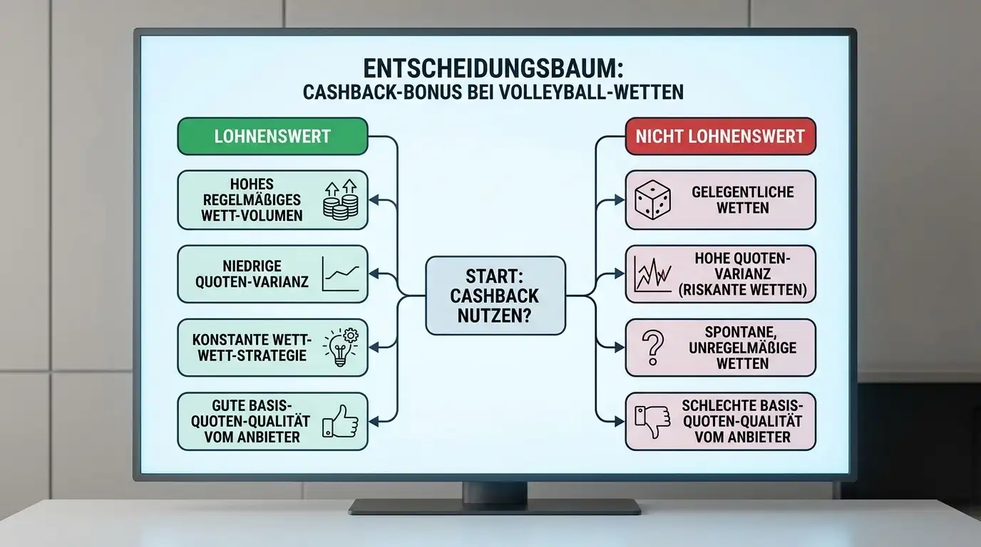 Cashback-Bonus Volleyball Wetten strategischer Einsatz ergänzendes Bonuswerkzeug Rollover Vergleich