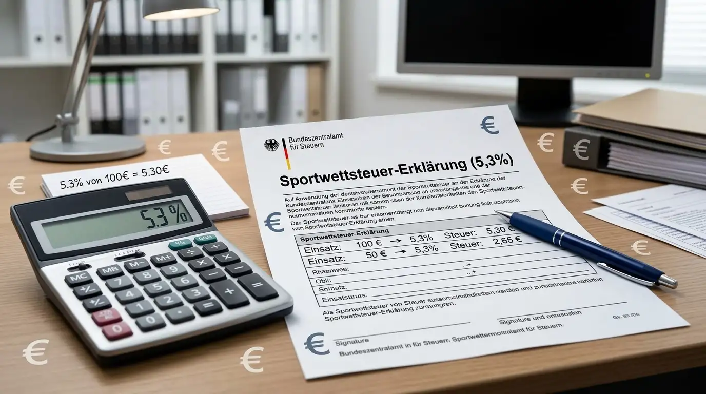 Sportwetten Steuer Deutschland 2026 – Wie die 5,3-Prozent-Steuer Volleyball Wetten Gewinne und Bonus-Wert beeinflusst