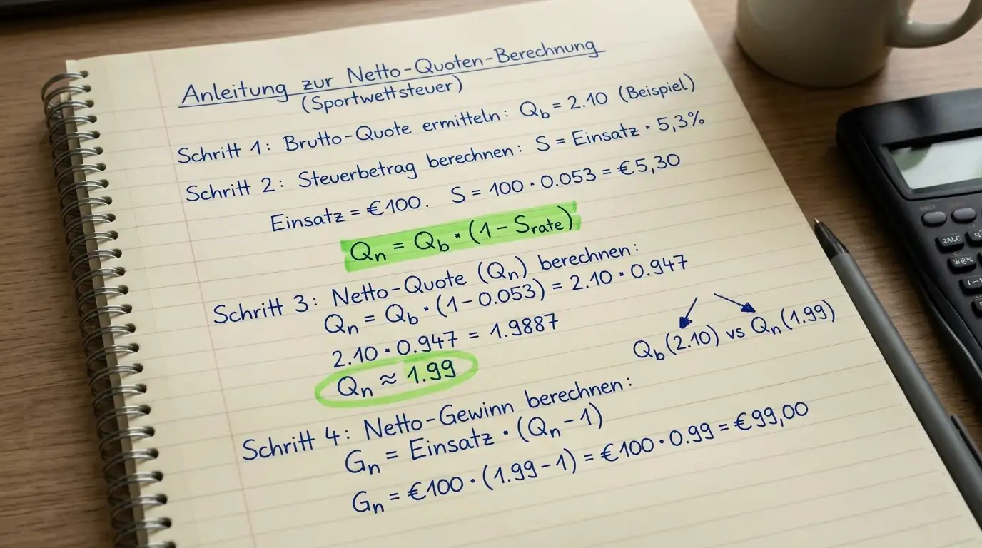Sportwettsteuer Volleyball Netto-Vergleich – Schritt-für-Schritt Berechnung der Nettorendite bei Bonuswetten