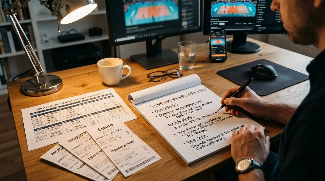 Praktischer Aufbau sinnvoller Volleyball Kombinationswetten mit Risikomanagement und Quotenauswahl