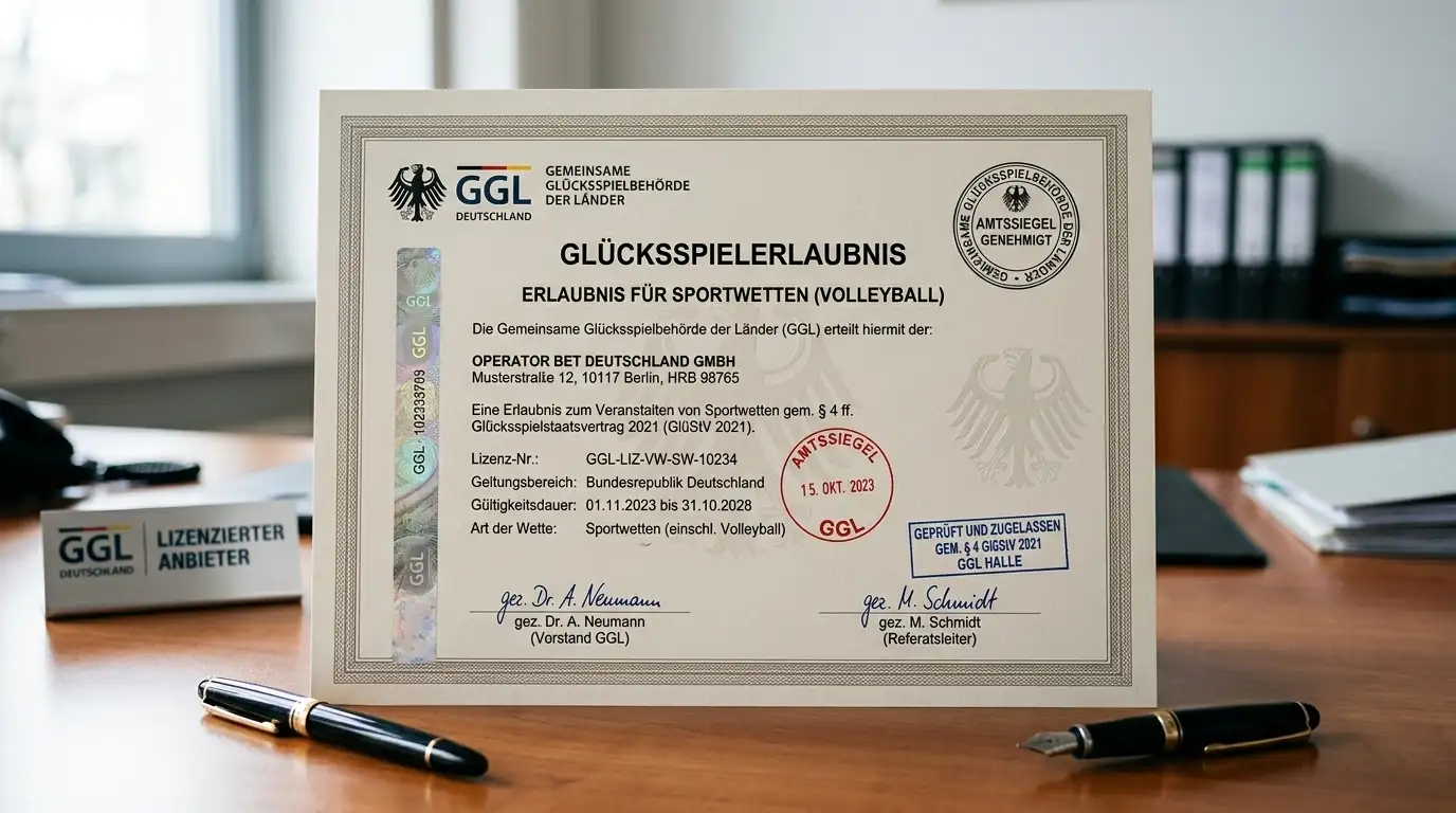 GGL-Lizenz für Volleyball Wettanbieter Deutschland – Bedeutung der Lizenz für Spielerschutz und Bonussicherheit