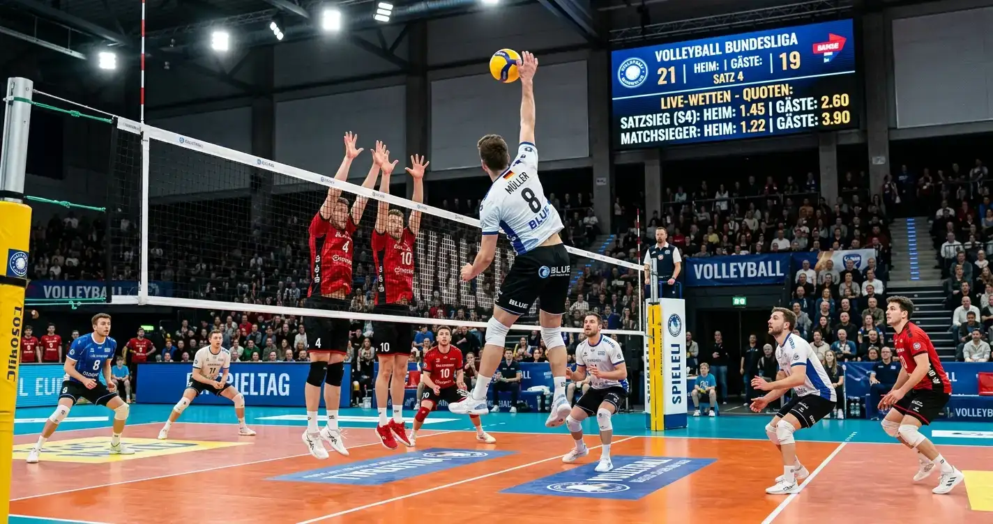 Volleyball Wettarten 2026 im Überblick – Siegwette, Handicap, Über/Unter und Live-Wetten bei deutschen Buchmachern