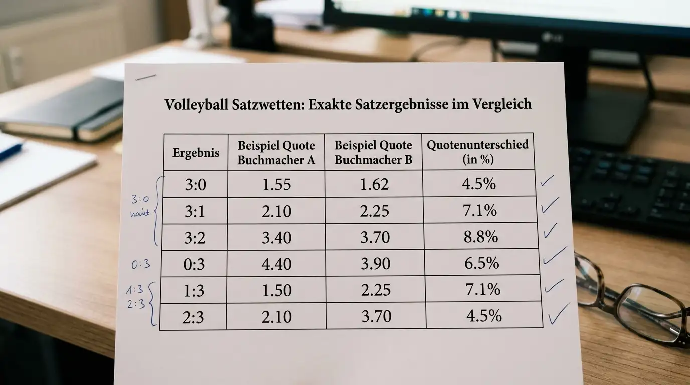 Volleyball Satzwetten – exaktes Satzergebnis, Satzsieger und Verlängerungswetten im Quotenvergleich