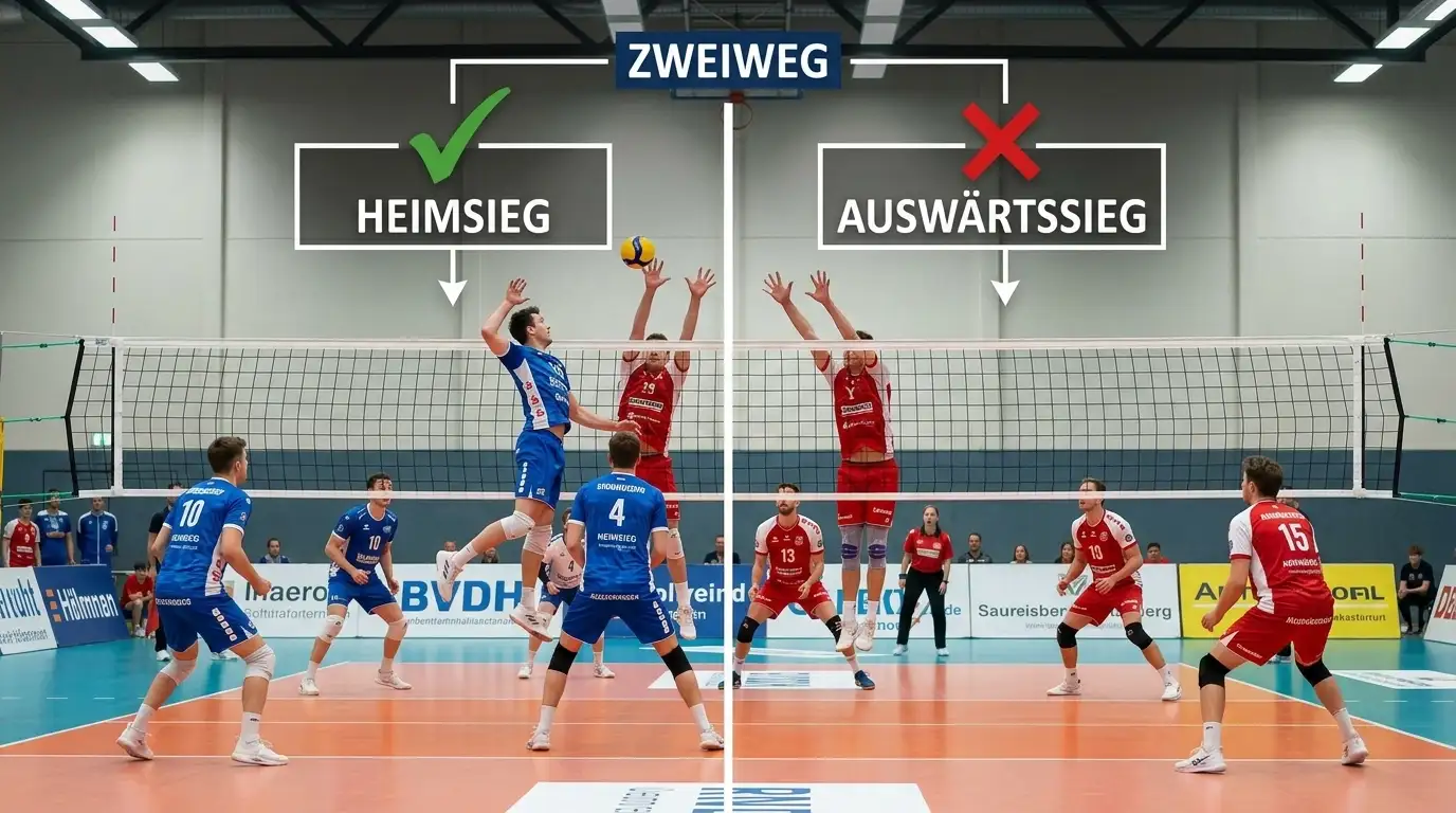 Volleyball Zweiweg-Wette erklärt – Siegwette ohne Unentschieden als Grundlage des Volleyball-Wettmarktes
