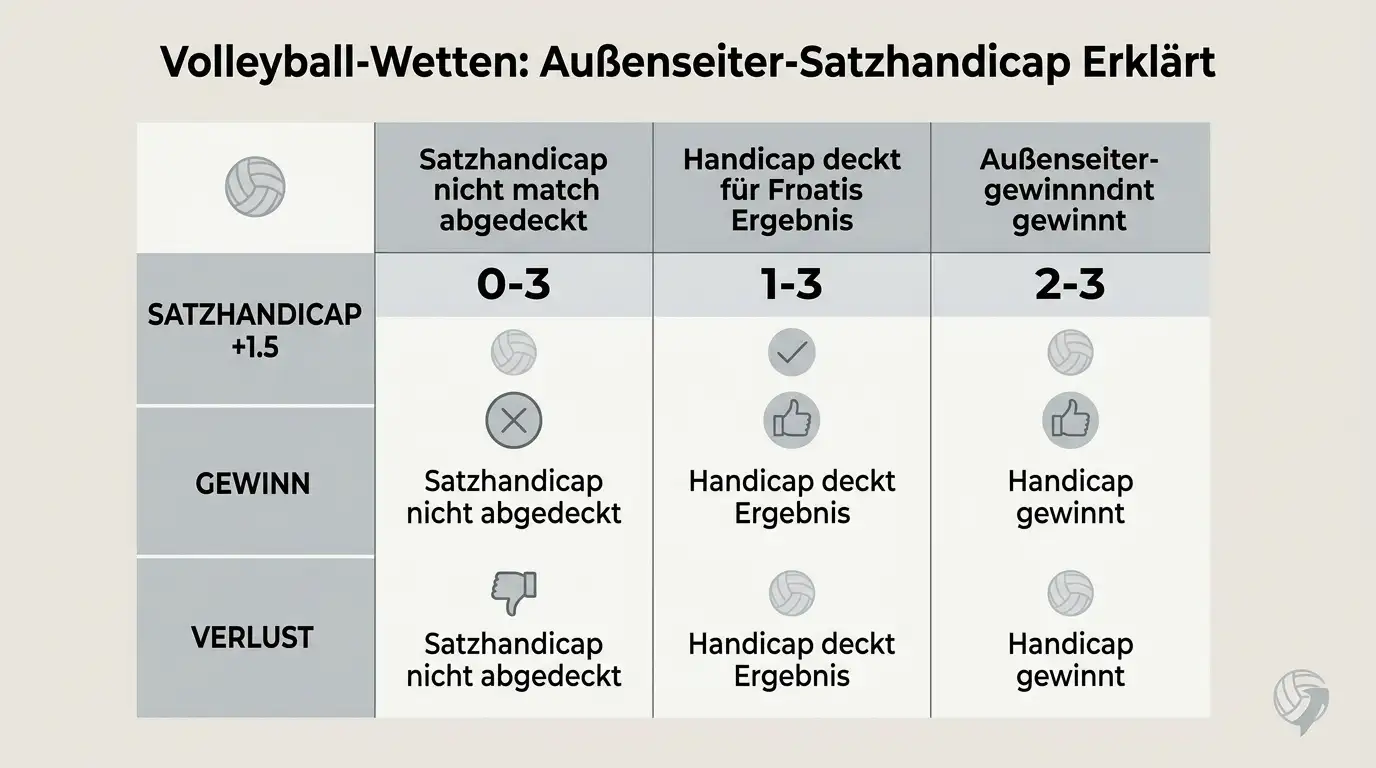 Satzhandicap als Werkzeug für Außenseiter-Wetten beim Volleyball – Quotenoptimierung mit +1,5 erklärt