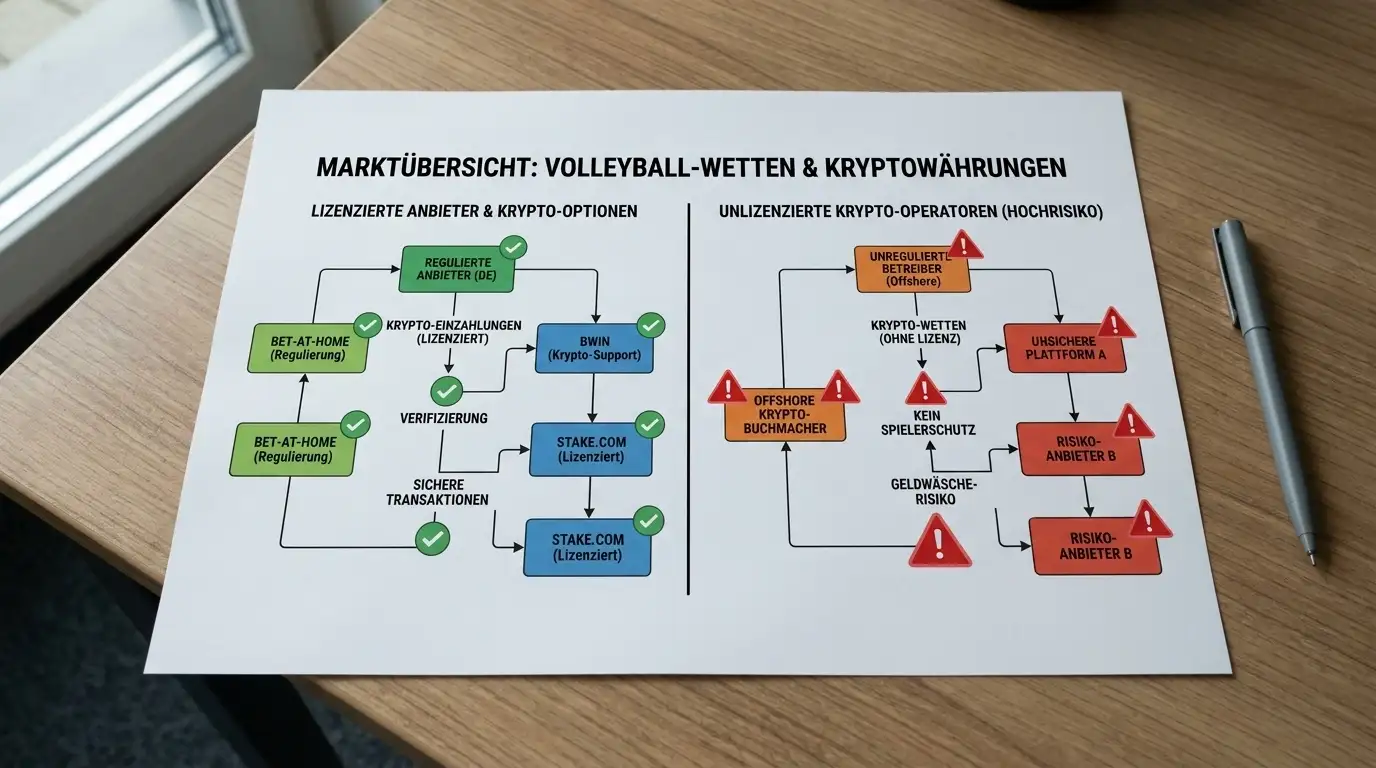 Krypto Volleyball Wettanbieter Markt ohne GGL Lizenz in Deutschland 2026