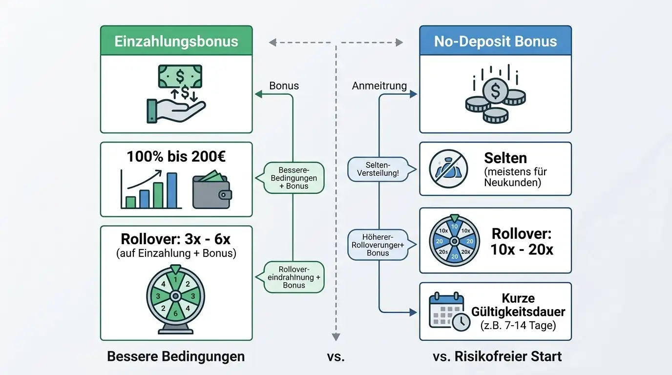 Erklärung No-Deposit Bonus Volleyball Wetten Unterschied zu Einzahlungsbonus und Freiwette