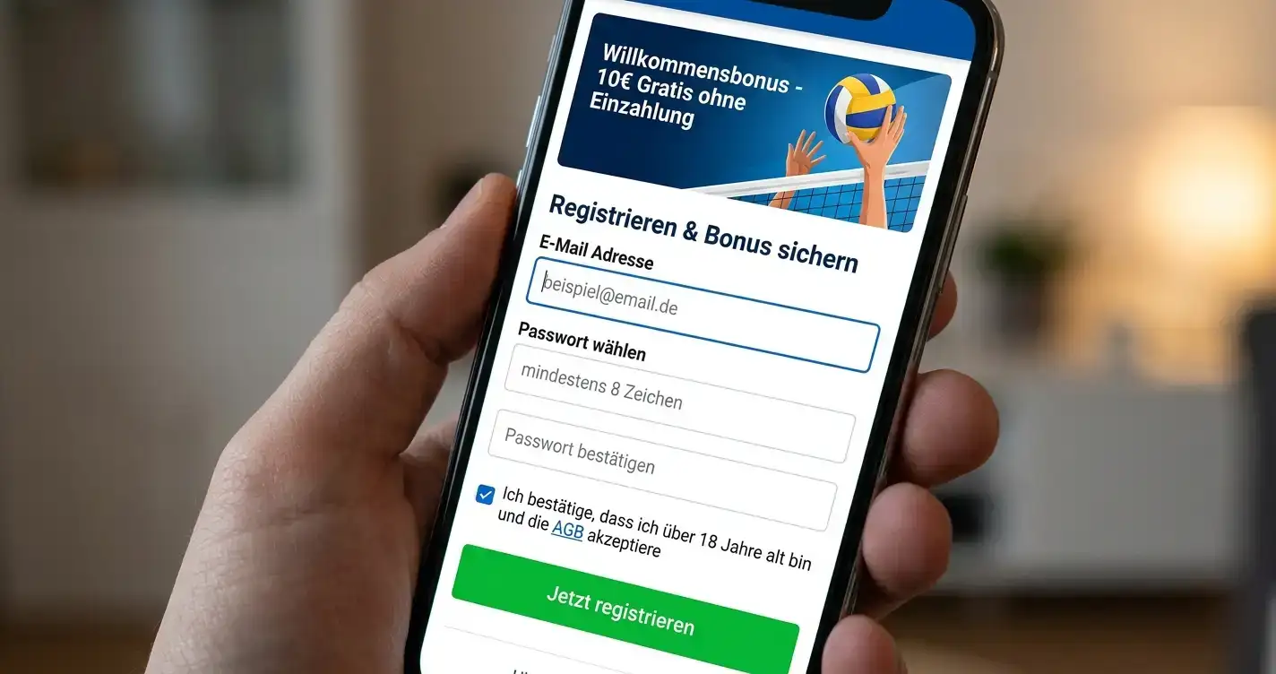 Volleyball Wetten ohne Einzahlungsbonus No-Deposit Angebote für deutsche Spieler 2026 erklärt